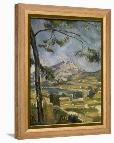 La montagne Sainte Victoire-Paul Cézanne-Framed Premier Image Canvas