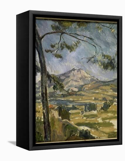 La montagne Sainte Victoire-Paul Cézanne-Framed Premier Image Canvas