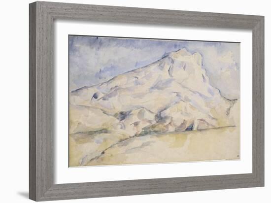 La montagne Sainte Victoire-Paul Cézanne-Framed Giclee Print