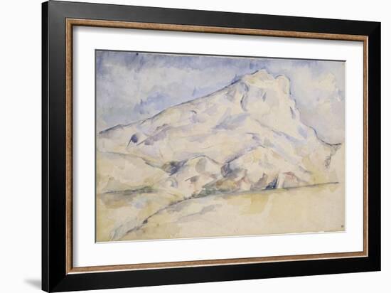 La montagne Sainte Victoire-Paul Cézanne-Framed Giclee Print