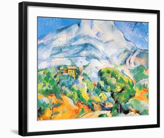 La Montagne St. Victoire-Paul Cézanne-Framed Art Print