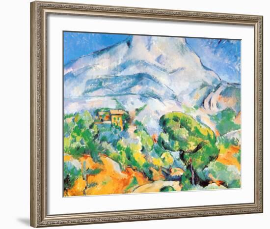 La Montagne St. Victoire-Paul Cézanne-Framed Art Print