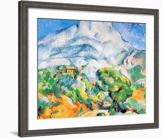 La Montagne St. Victoire-Paul Cézanne-Framed Art Print