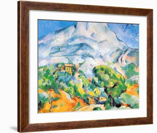 La Montagne St. Victoire-Paul Cézanne-Framed Art Print