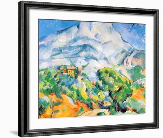 La Montagne St. Victoire-Paul Cézanne-Framed Art Print