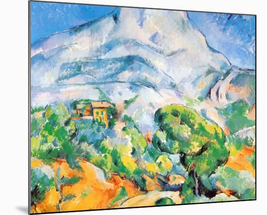 La Montagne St. Victoire-Paul Cézanne-Mounted Art Print