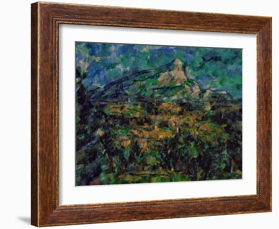 La Montaigne Sainte-Victoire, 1905-Paul Cézanne-Framed Giclee Print