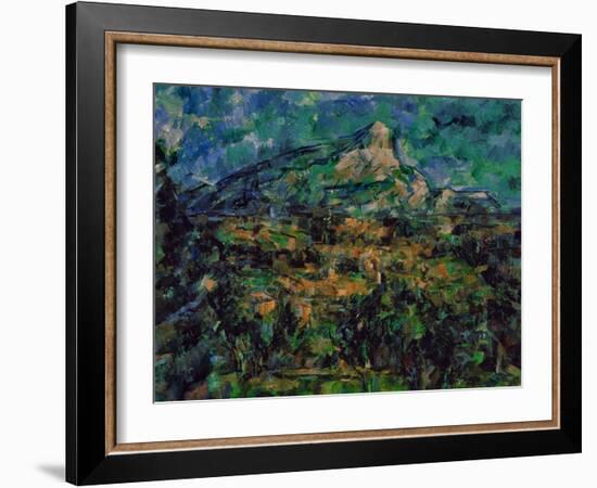 La Montaigne Sainte-Victoire, 1905-Paul Cézanne-Framed Giclee Print