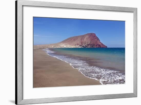 La Montana Roja Rock and Playa De La Tejita Beach, Spain-Markus Lange-Framed Photographic Print