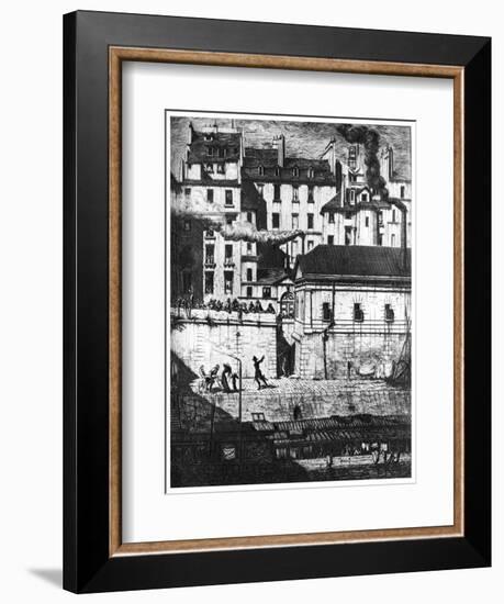 La Morgue, C1841-1868-Charles Meryon-Framed Giclee Print