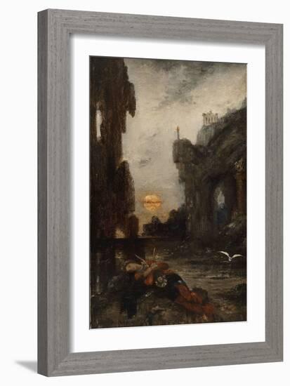 La Mort de Sapho-Gustave Moreau-Framed Giclee Print