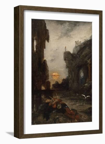 La Mort de Sapho-Gustave Moreau-Framed Giclee Print