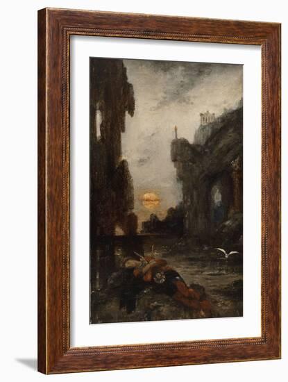 La Mort de Sapho-Gustave Moreau-Framed Giclee Print