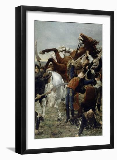 La mort du jeune Bara-Jean Joseph Weerts-Framed Giclee Print