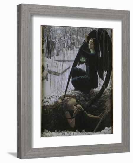 La Mort et le fossoyeur-Carlos Schwabe-Framed Giclee Print