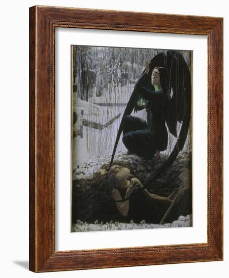 La Mort et le fossoyeur-Carlos Schwabe-Framed Giclee Print