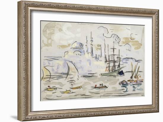 La Mosquée de Soliman à Constantinople-Paul Signac-Framed Giclee Print