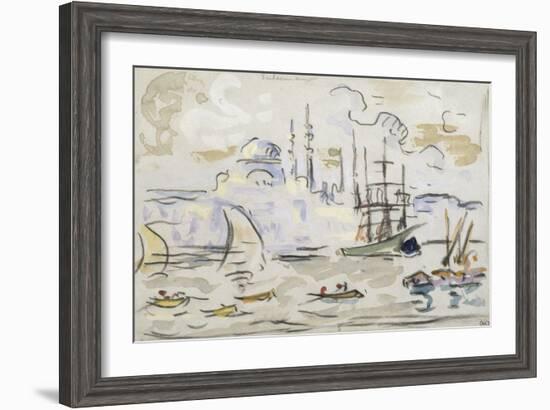 La Mosquée de Soliman à Constantinople-Paul Signac-Framed Giclee Print