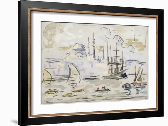 La Mosquée de Soliman à Constantinople-Paul Signac-Framed Giclee Print