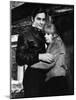 La Motocyclette by Jack Cardiff with Alain Delon and Marianne Faithfull, 1968 (b/w photo)-null-Mounted Photo