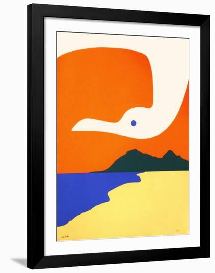 La Mouette II-Jean Coulot-Framed Serigraph