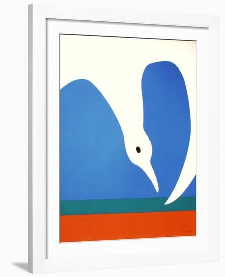 La Mouette III-Jean Coulot-Framed Serigraph