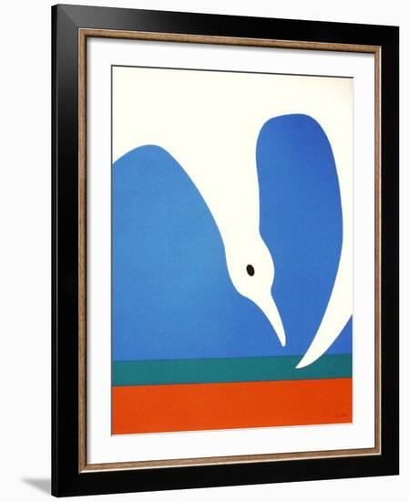 La Mouette III-Jean Coulot-Framed Serigraph