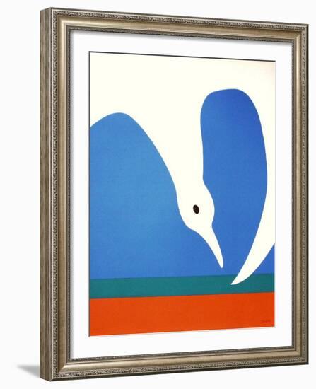 La Mouette III-Jean Coulot-Framed Serigraph