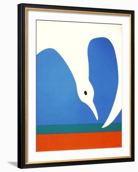 La Mouette III-Jean Coulot-Framed Serigraph