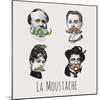 La Moustache I-Clara Wells-Mounted Giclee Print