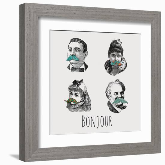 La Moustache II-Clara Wells-Framed Art Print