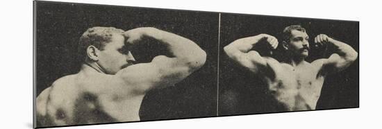 La musculature d'Arthur Saxon,  leveur de poids-null-Mounted Giclee Print