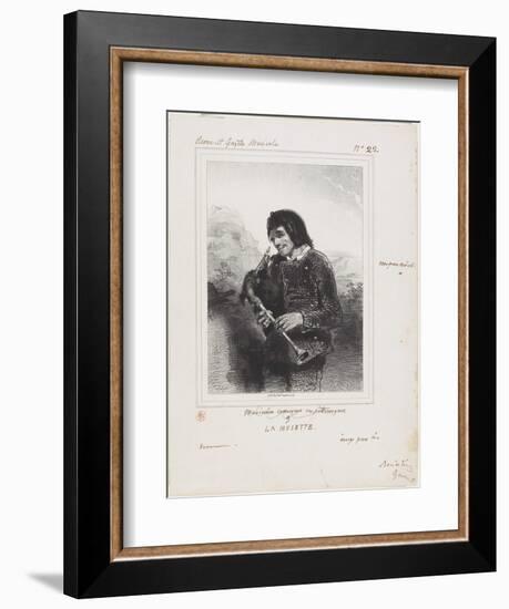 La Musette (The Bagpipe Player), 1844-Paul Gavarni-Framed Giclee Print