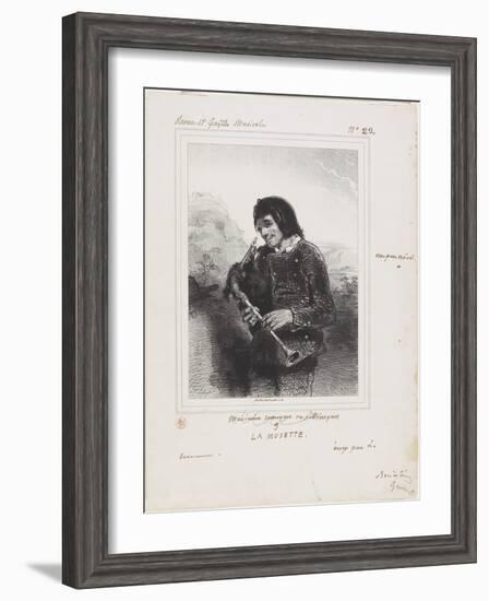 La Musette (The Bagpipe Player), 1844-Paul Gavarni-Framed Giclee Print