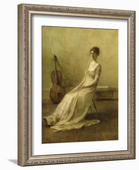 La Musicienne-Thomas Wilmer Dewing-Framed Giclee Print