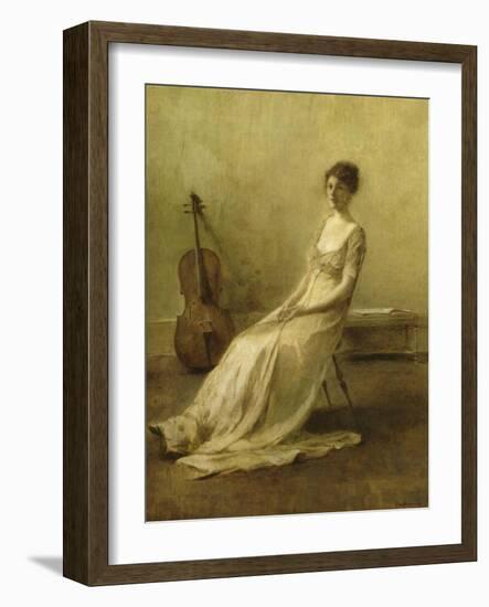 La Musicienne-Thomas Wilmer Dewing-Framed Giclee Print