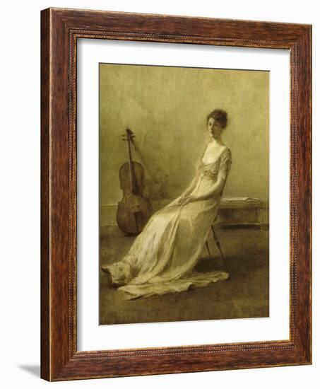 La Musicienne-Thomas Wilmer Dewing-Framed Giclee Print