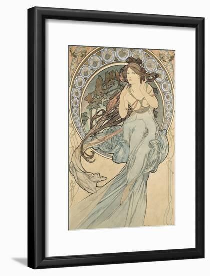 La Musique, 1898-Alphonse Mucha-Framed Giclee Print