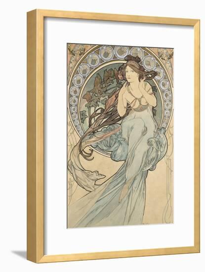 La Musique, 1898-Alphonse Mucha-Framed Giclee Print