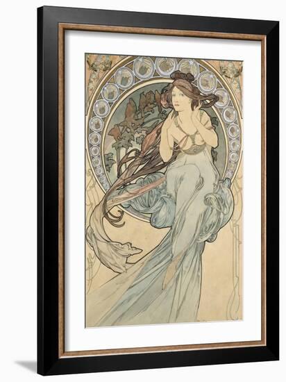 La Musique, 1898-Alphonse Mucha-Framed Giclee Print