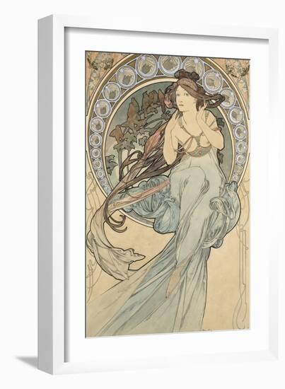 La Musique, 1898-Alphonse Mucha-Framed Giclee Print