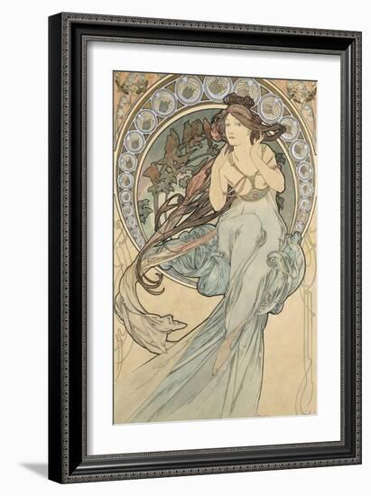 La Musique, 1898-Alphonse Mucha-Framed Giclee Print