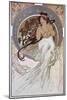 La Musique - by Mucha, 1898.-Alphonse Marie Mucha-Mounted Giclee Print