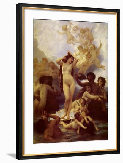 La Naissance de Venus-William Adolphe Bouguereau-Framed Art Print