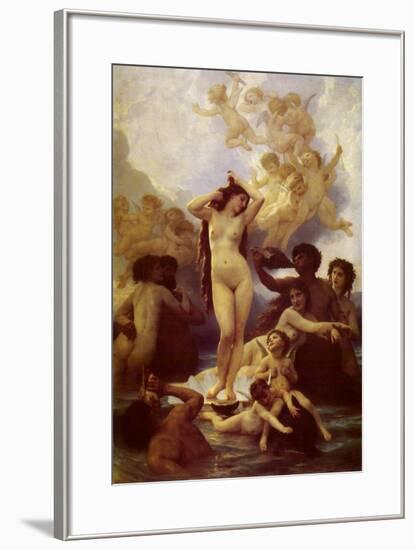 La Naissance de Venus-William Adolphe Bouguereau-Framed Art Print