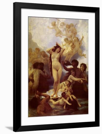 La Naissance de Venus-William Adolphe Bouguereau-Framed Art Print