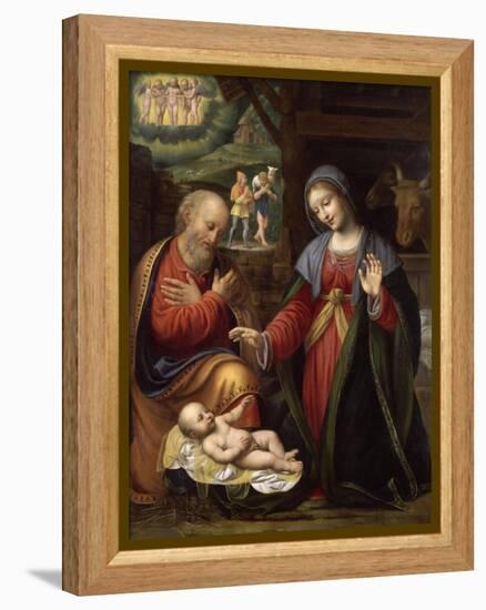 La Nativité-Bernardino Luini-Framed Premier Image Canvas