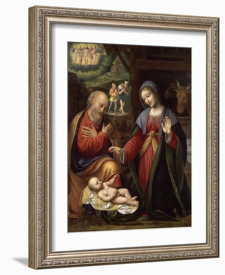 La Nativité-Bernardino Luini-Framed Giclee Print