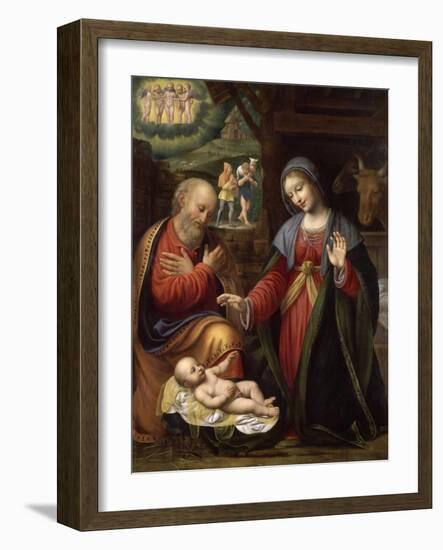 La Nativité-Bernardino Luini-Framed Giclee Print