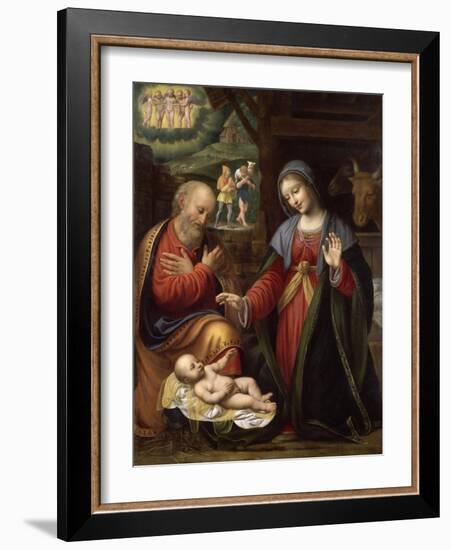 La Nativité-Bernardino Luini-Framed Giclee Print